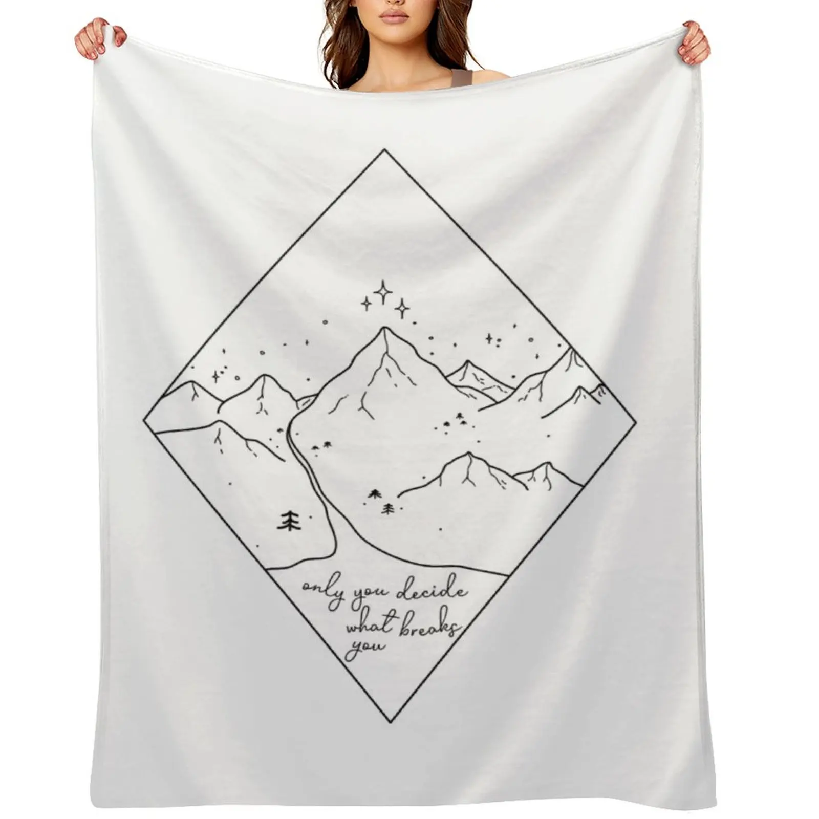 فقط أنت تحديد ما يكسرك رمي بطانية أريكة الفراش الصيفية بطانيات أشعث للأطفال #1