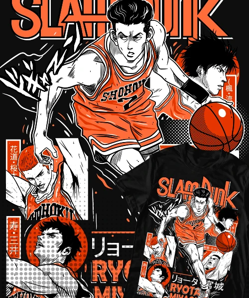 Anime T Shirt Japanese unisex Slam Dunk Ryota Miyagi