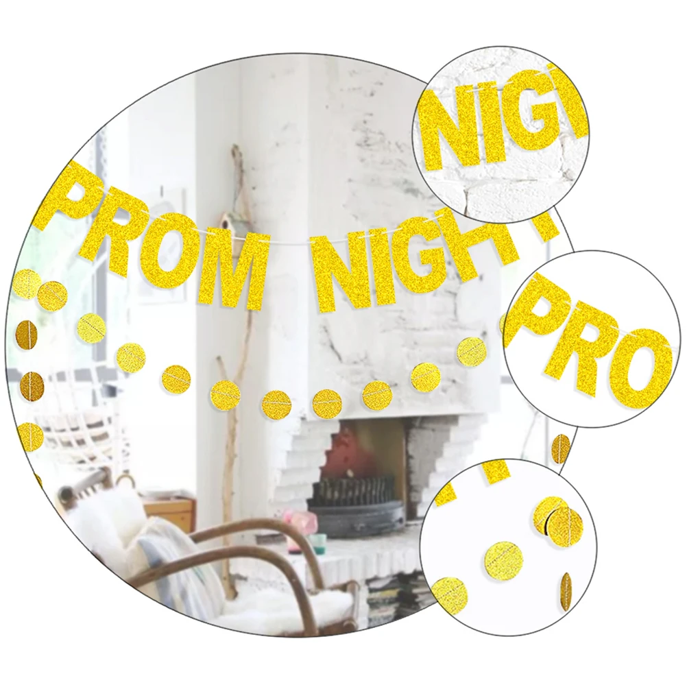 

2 Pcs Wedding Banner Party Decorations Glittery Hanging Flags Bridegroom Flower Garland Special Occasions