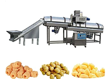 corn puffed snack extruder maize puffing extrusion popcorn maker