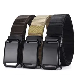 Metal Men Belt Nylon Breathable Belts For Men Cowboy Designer Belt Outdoor Tactical Belt Military Gifts Ceinture Homme 남성 가죽 벨트