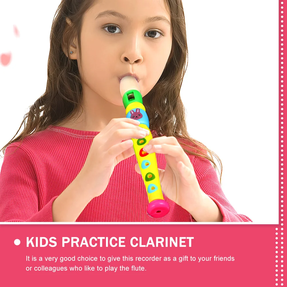 2 Pcs Six-hole Clarinet Beginner Practice Instrument 6-Hole Major Flute Children