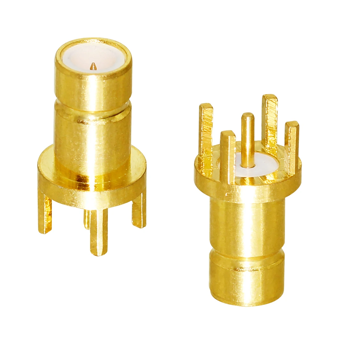 

1pc SMB Male Plug RF Coax Convertor Connector PCB Mount With Solder Post Straight Goldplated New Wholesale