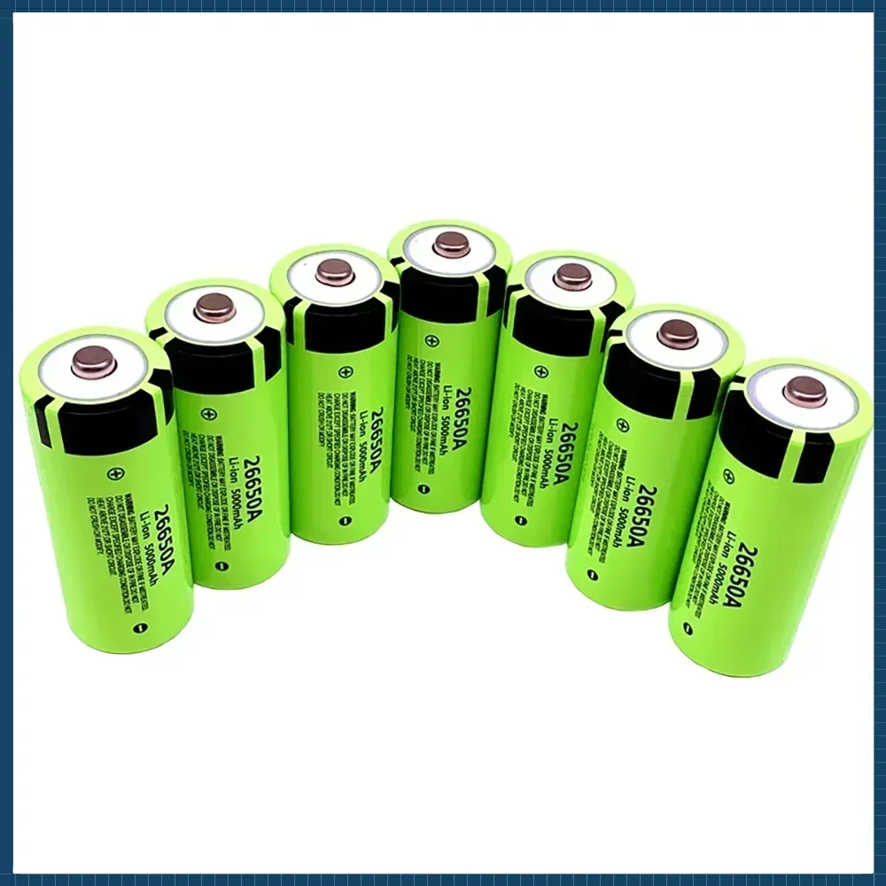 

2024 Free Shipping 2024 Best-selling New 26650 3.7V 5000mAh 50A Power Lithium-ion Battery 26650A, Suitable for LED Flashlights