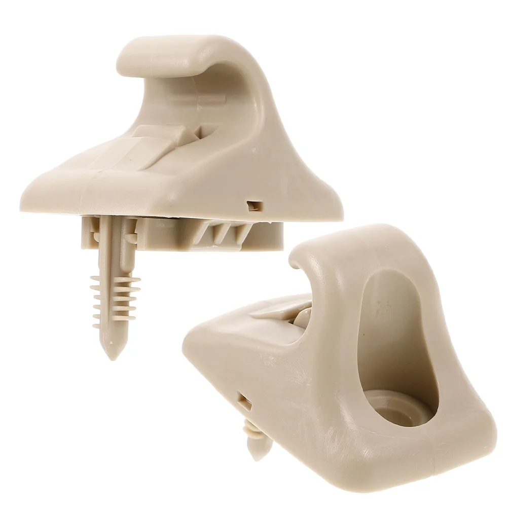 

2pcs Sun Visor Clips Car Interior Repair Replacement Adjustable Durable Plastic Universal Fit For Automotive Accessories Holder