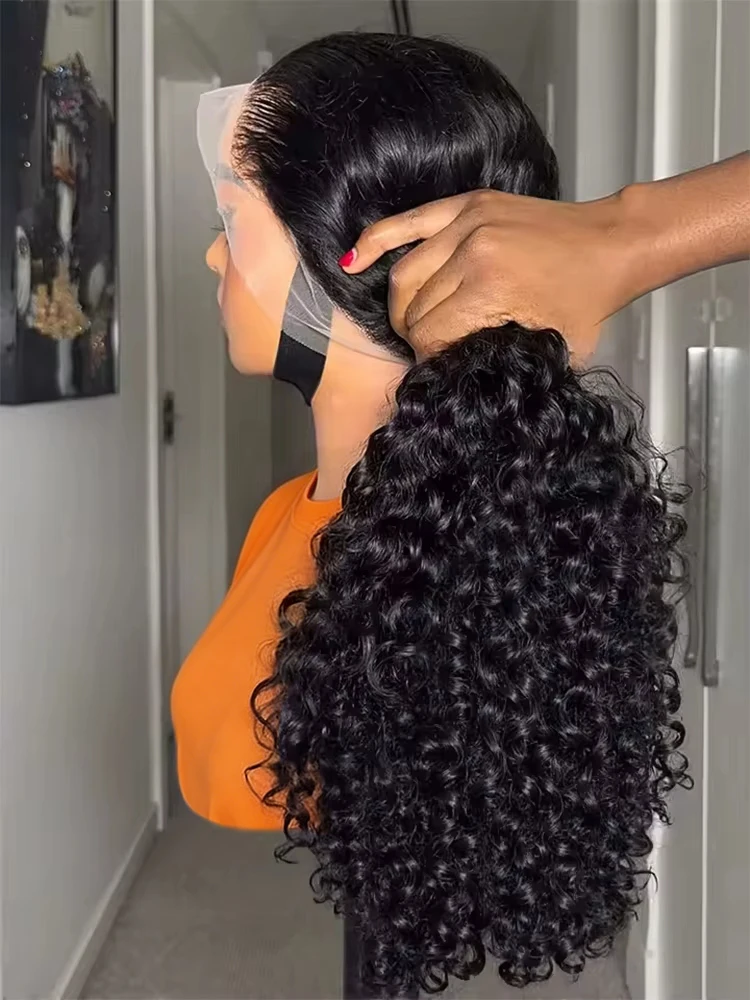 

40 46inch Deep Wave Wigs 13x6 13x4 HD Transparent Lace Frontal Human Hair Wigs 360 HD Full Lace Frontal Wig Vietnamese Cury Wigs