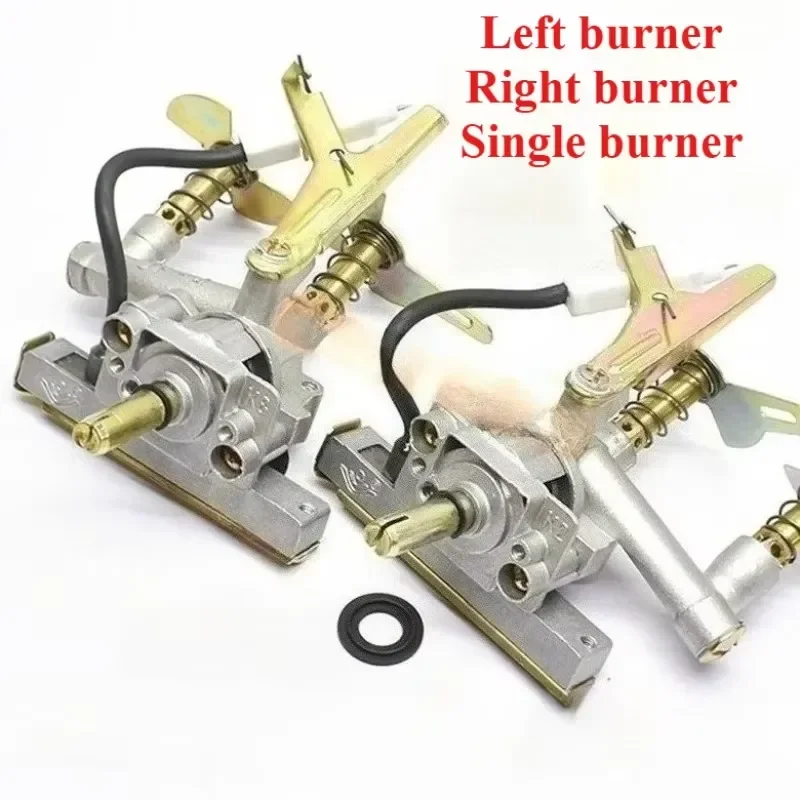 for Gas Stove Electronic Ignition Switch Assembly Single or Double Burner Desktop Cooktop Spark Plug Replacement Parts