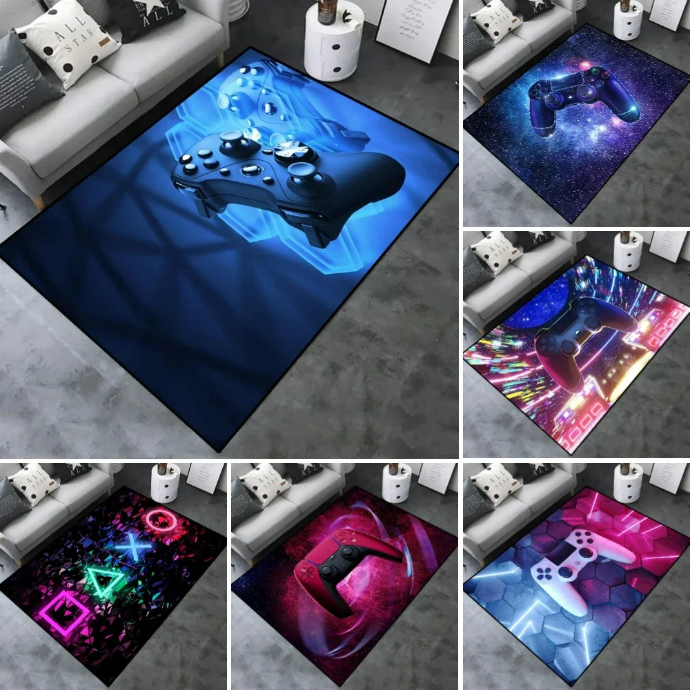 

3D игровой контроллер, игровой узор, коврики для спальни, нескользящий игровой геймпад, ковер, напольный коврик, декор для гостиной, коврик