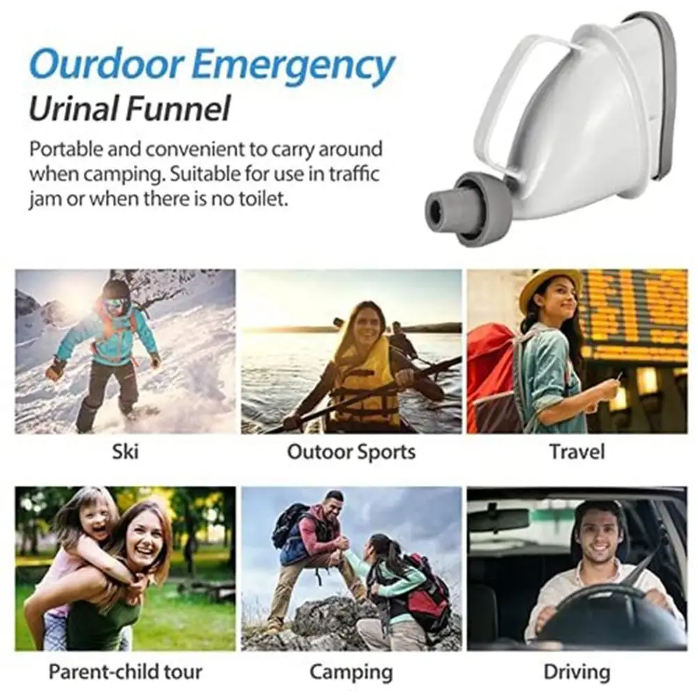 Outdoor Car Camping Toilet Male Female Urinal Funnel Urine Funnel Peeing Emergency Traffic Portable Toilet Camping Equipment