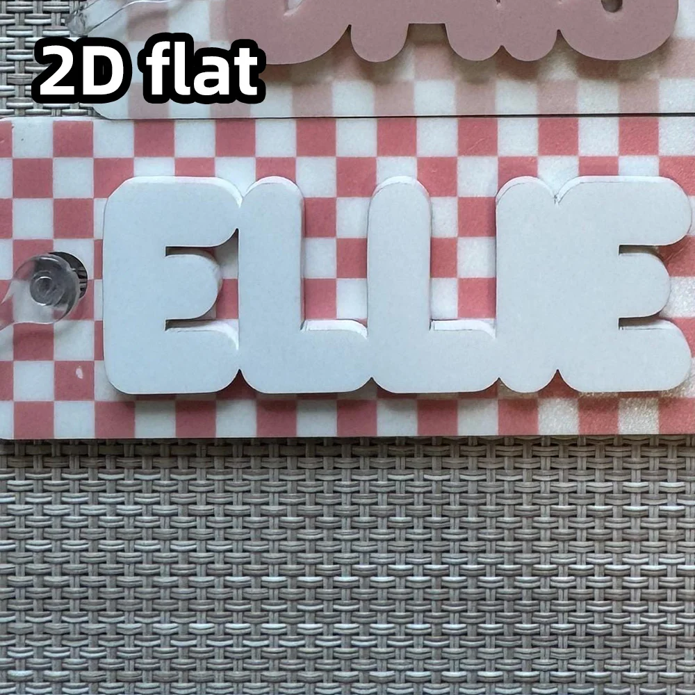 Custom Checkered Bag Tag Single Item, Personalized Bag Keychain, Diaper Bag Tag, Gym Bag Name Tag, Cheer Bag Accessory Gift