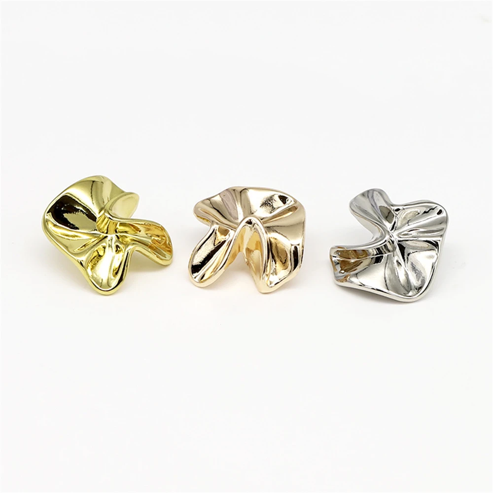 

10PCS Irregular Metal Buttons for Women's Coat, Alloy Sewing Buttons DIY Clothing Accessories, Vintage Craft Decorative Buttons