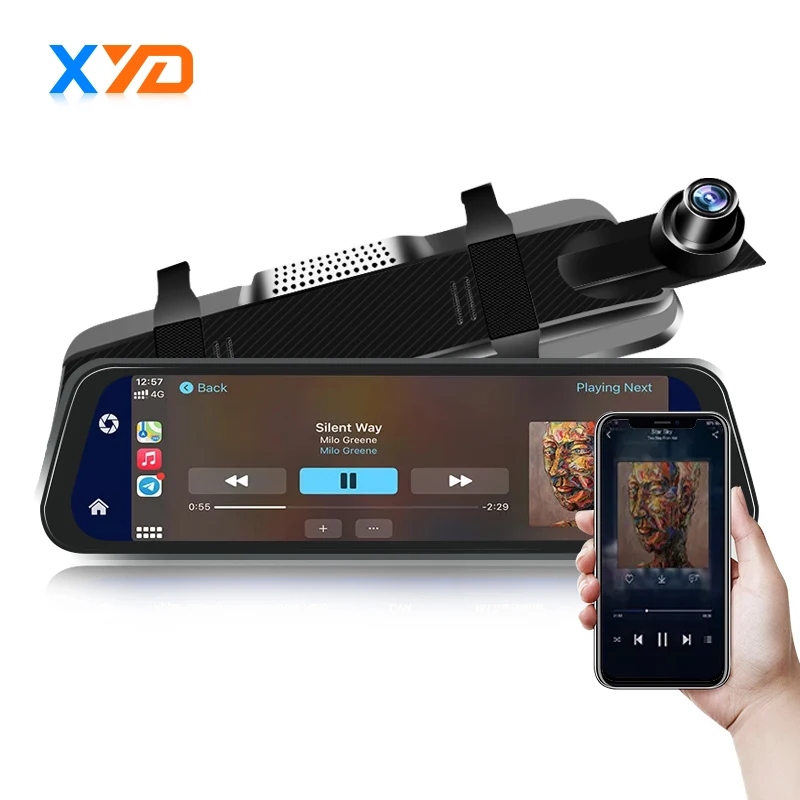 

9.66 Inch Stream Media Car DVR 1920*1080P Car Black Box Full Screen Touch Camera Recorder Dash Cam
