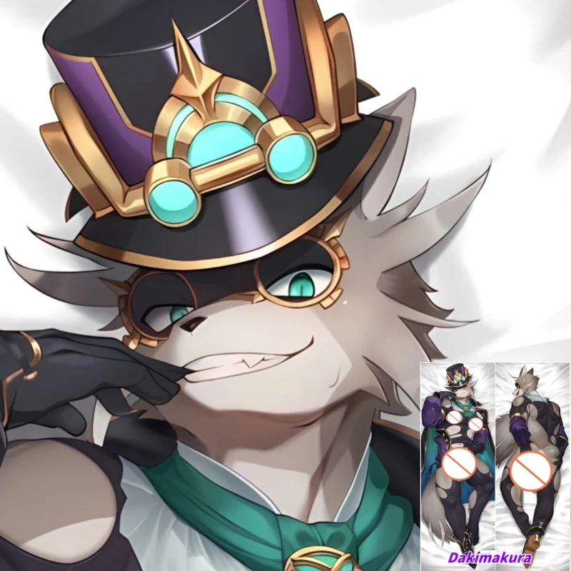 

Dakimakura Anime Pillowcase Furry Orc Double-sided Print Life-size Body Pillow Cover Bedding Gifts