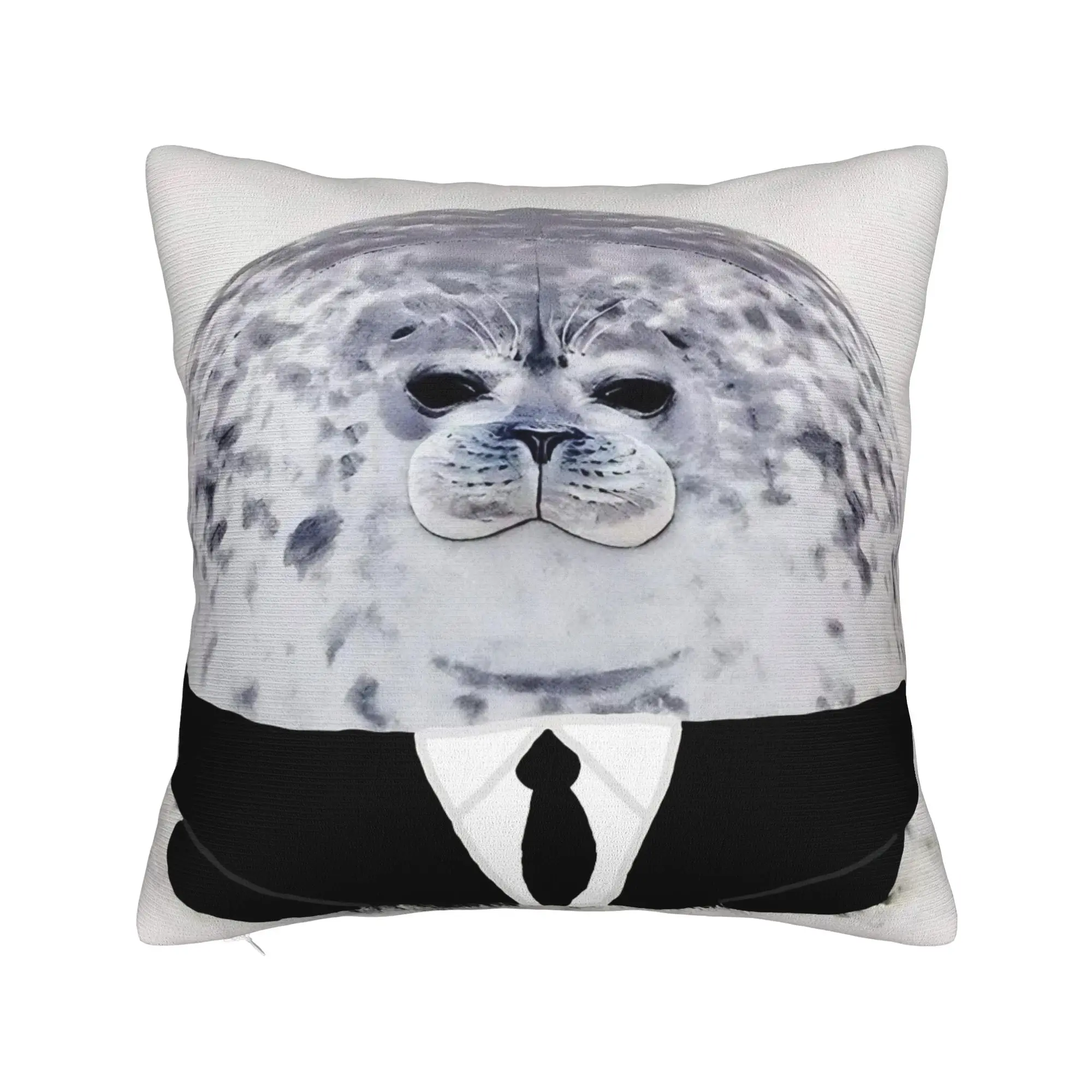 Worker Seal Sea Cute Pillowcase Polyester Cushion Cover Decorative  Pillow Case Cover Home Drop Shipping 18'