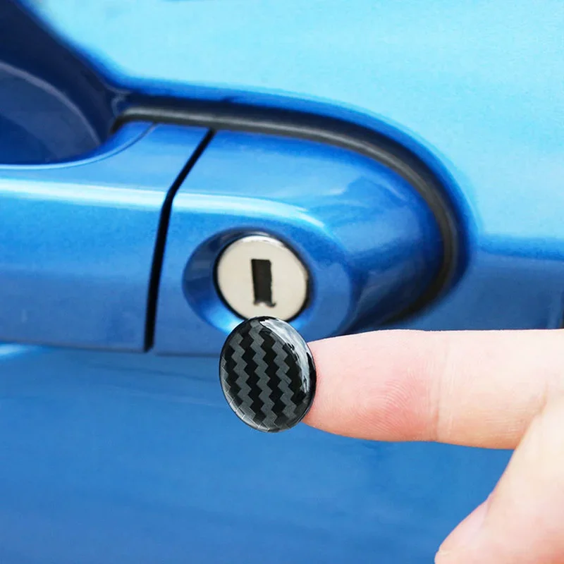 Pegatinas de protección para cerradura de coche, calcomanías decorativas para Honda, Toyota, Volkswagen, Mazda, Lada, Niva, 4 unidades