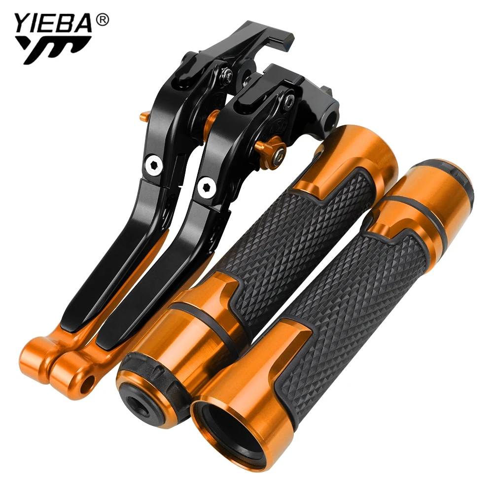 

FOR RC390 RC 390 2013 - 2023 Motorcycle Accessories Adjustable Brake Clutch Levers Handbar Grips 2017 2018 2019 2020 2021 2022