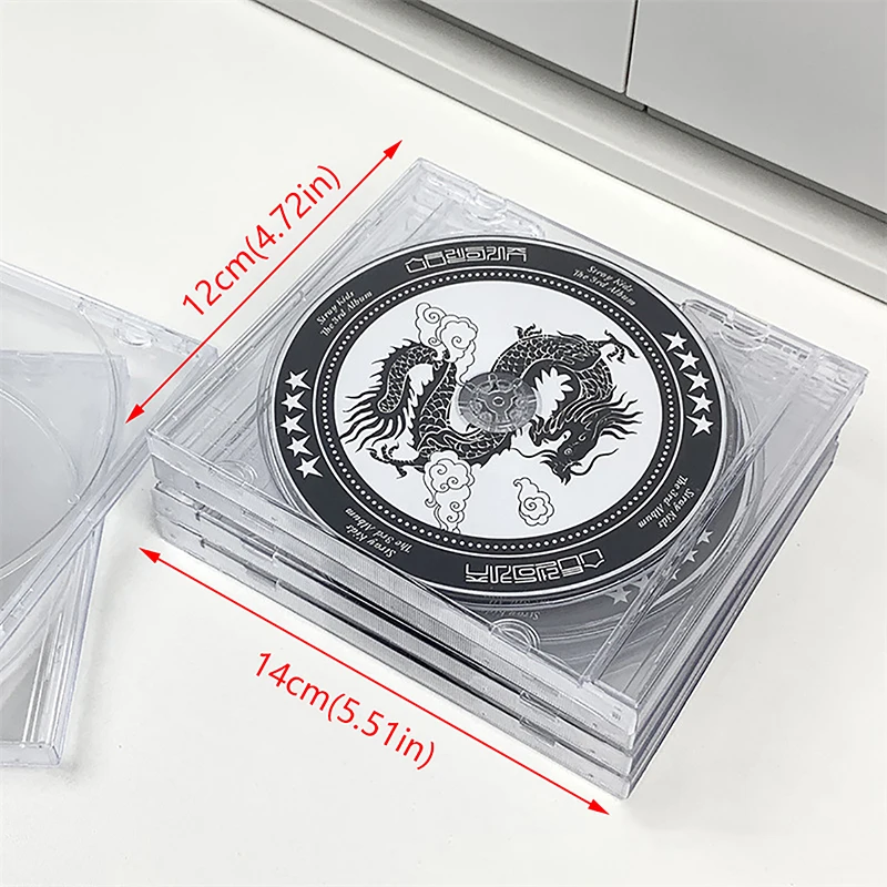 1PC Ultrathin Disc DVD Case Transparent Plastic CD Package Portable CD Storage Box For Home Cinema