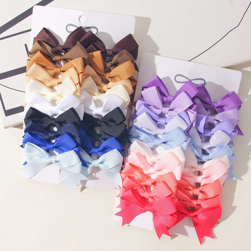 

20PCS/Set Girls Princess Colorful Hairpins Hair Bows Nylon Safe Hair Clips Barrettes Infants Toddlers Kids Baby Hair Accessories