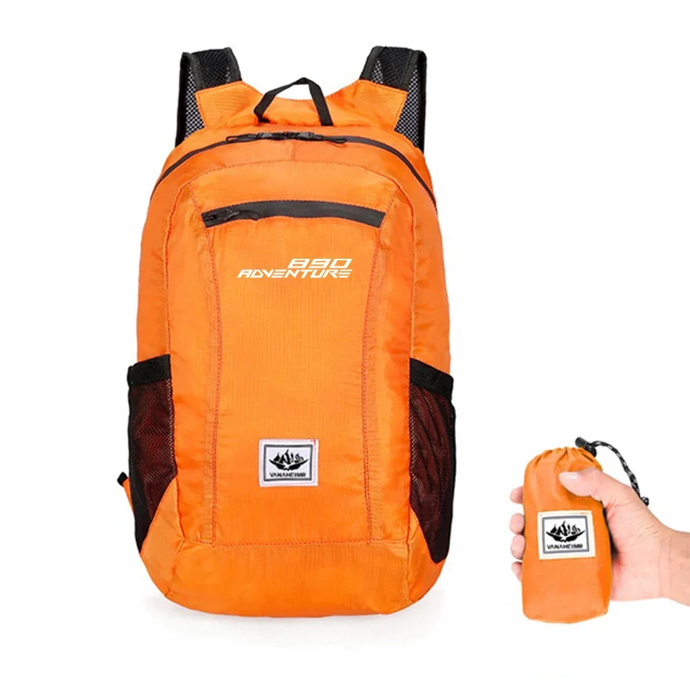 Mochila portátil dobrável montanhismo, saco impermeável, acessórios para motocicletas, KTM 890 Adventure 890 ADV