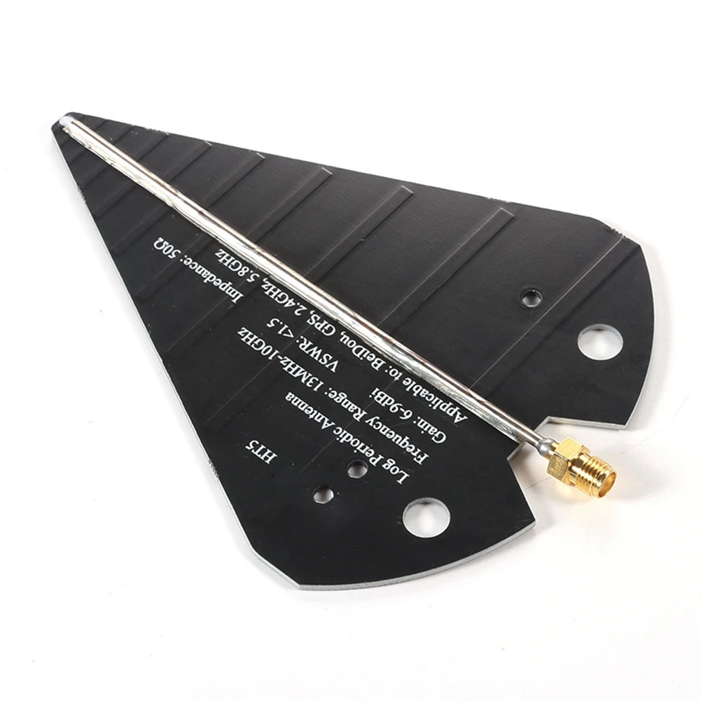 A52THT5 Log Periodic Antenna 1.3-10GHz Wideband Directional Antenna High Gain 6-9dBi 50Ω for VHF UHF SHF Beidou GPS