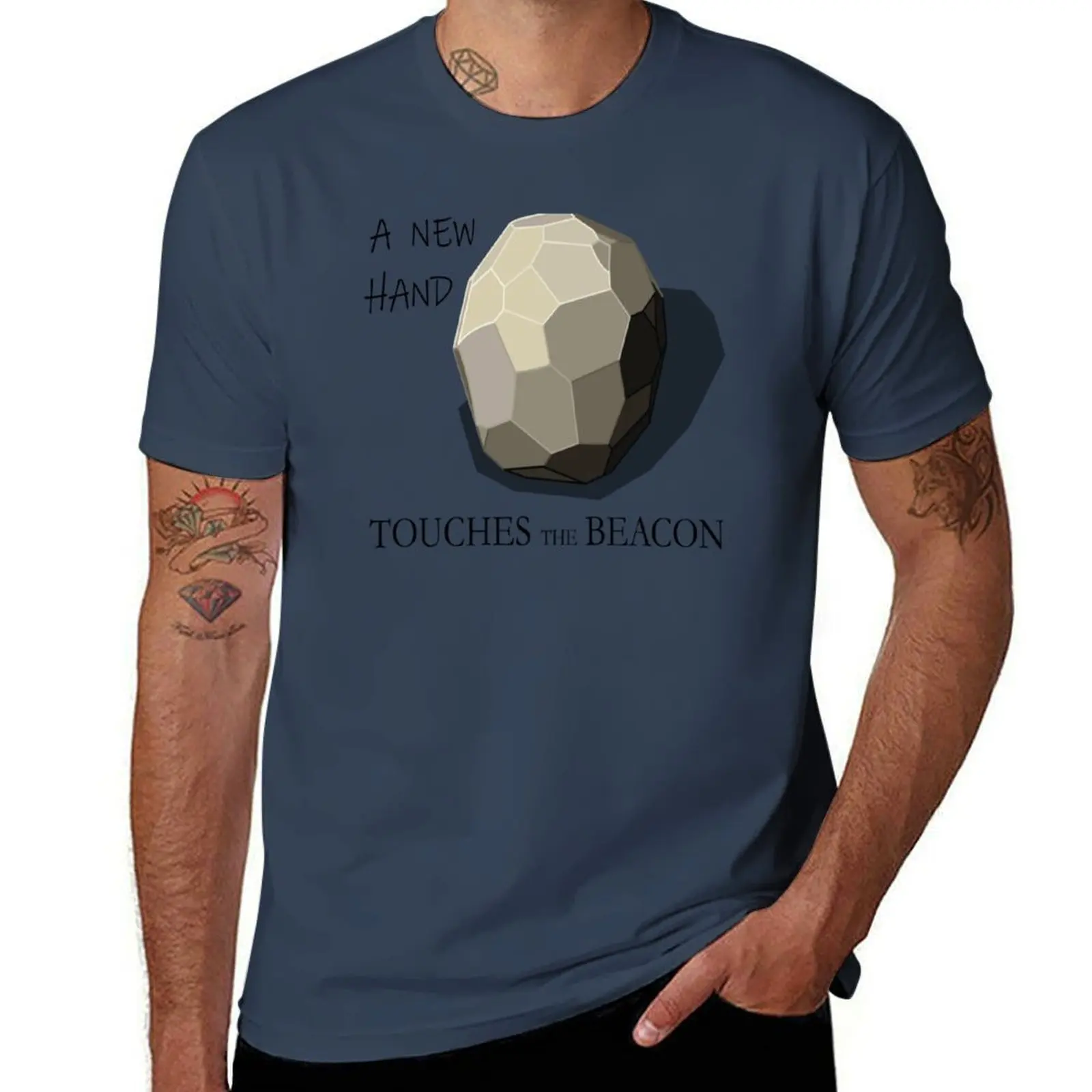 a new hand touches the beacon T-Shirt Quick Dry Sports Short Sleeve Tee