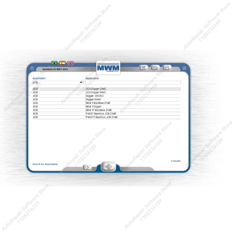 2023.10 لمحرك الديزل MWM EPC الأجزاء الإلكترونية كتالوج أداة إصلاح السيارات أدوات التشخيص
