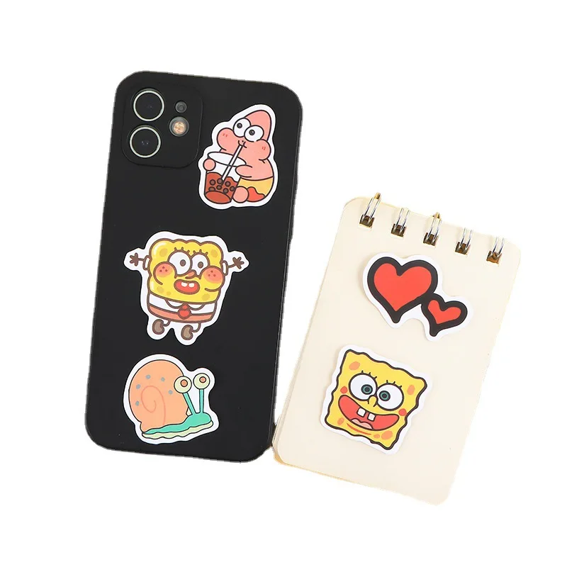 SpongeBob SquarePants Stickers Cartoon Animation Emoticons Phone Case Decoration Handnet Stickers