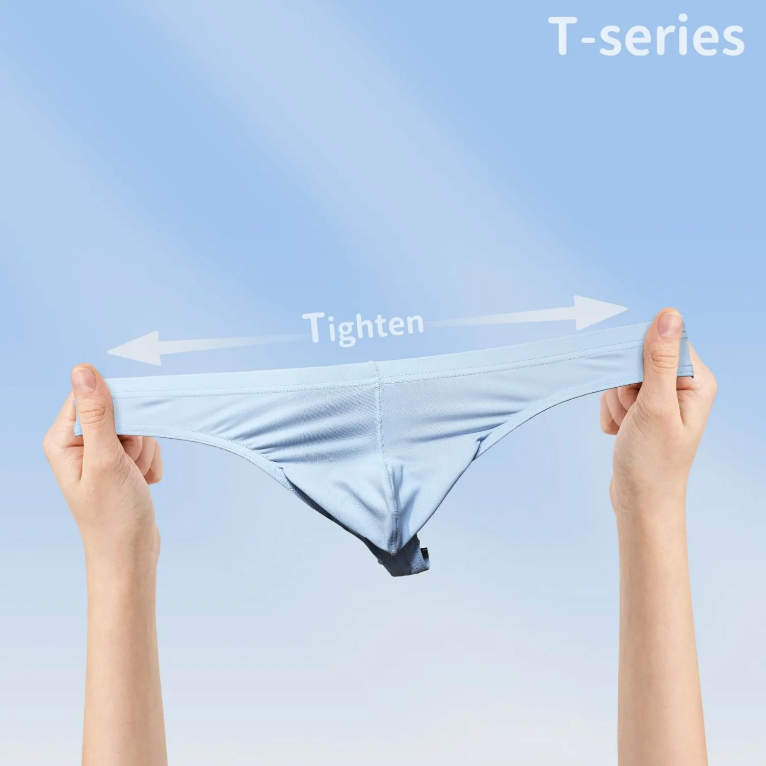 Мужские стринги, сексуальное нижнее белье с U-образной сумкой, однотонные трусы из ледяного шелка с Т-образной спинкой, дышащие трусики-бикини со средней посадкой и бандажом