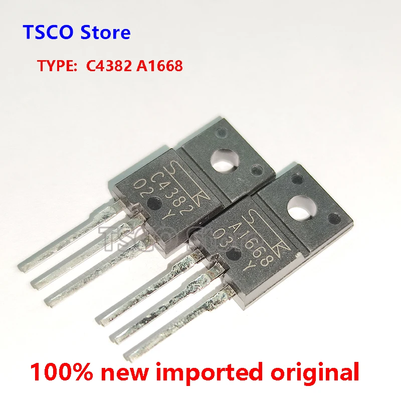 (10  Pair/LOT)  2SC4382 2SA1668    New Origiail  TO-220F