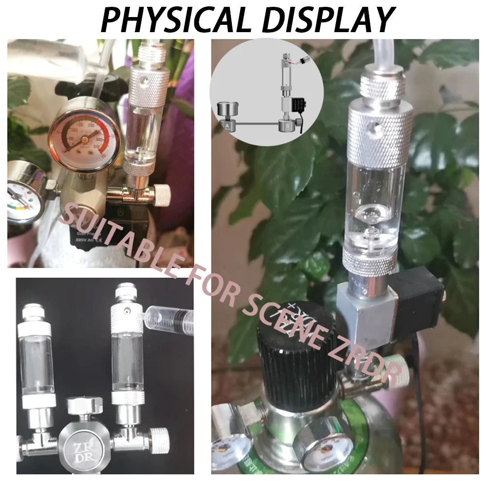 Aquarium CO2 bubble meter Water injection version CO2 regulator Generator reaction System fish tank CO2 equipment accessories