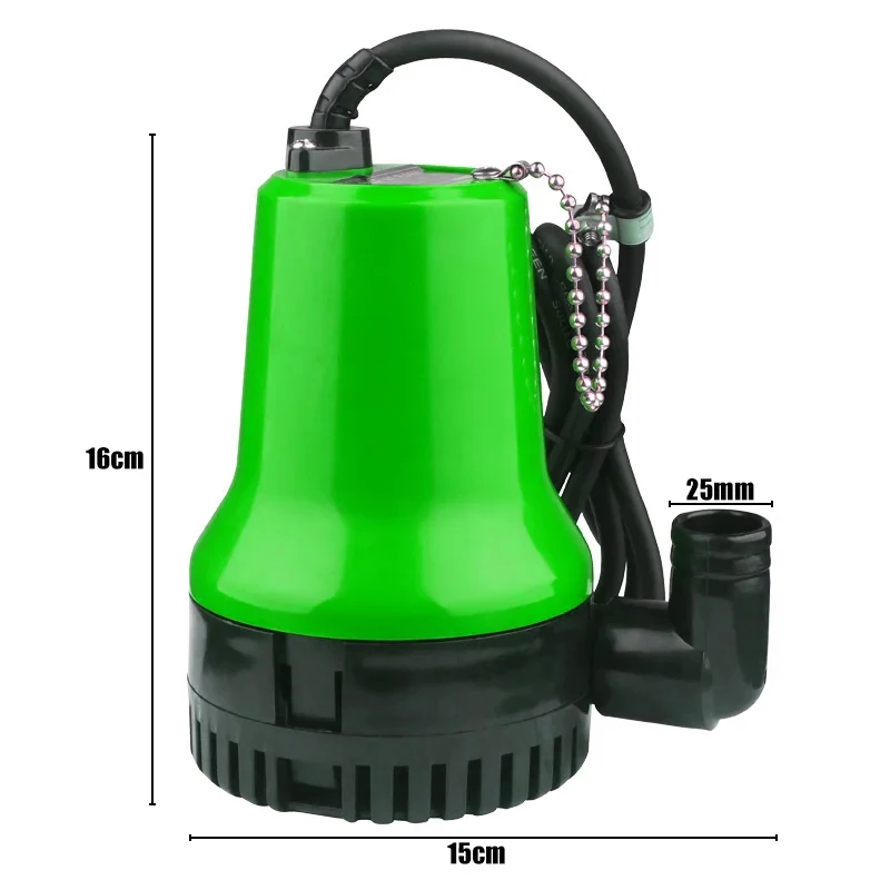 50W DC 12V/24V Solar Water Pump Brushless Motor Water Circulation Submersible Pump Irrigation Fountain Fish Pond Wash Car