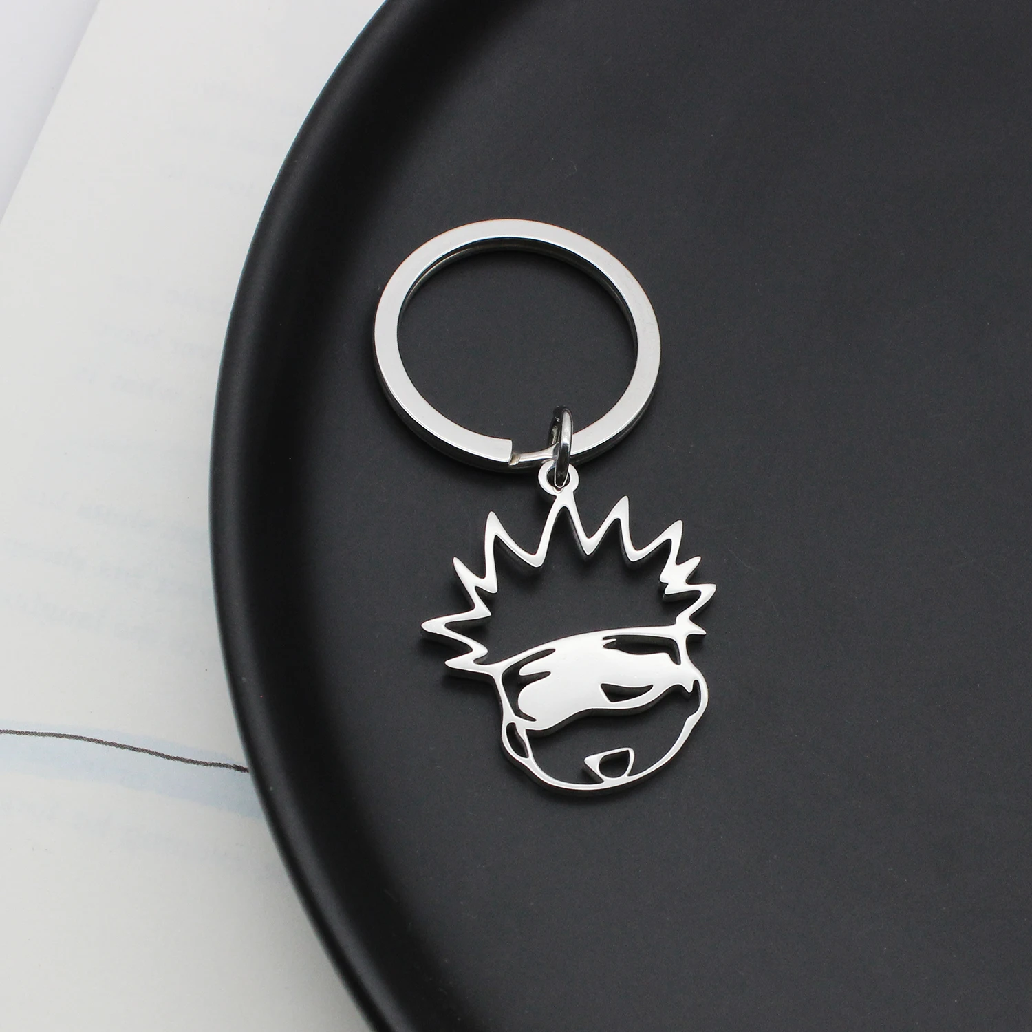 Accessory Jujutsu Kaisen Satoru Gojo Itadori Yuji Cosplay Cute Q Version KeychainStainless Steel Schoolbag Pendant  Delicacy