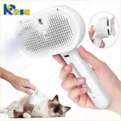 Steamy Cat Brush Pet Spray Grooming Comb Remove Floating Hair Fluffs Hair Water Steam Styling for Dogs Cats Accessories