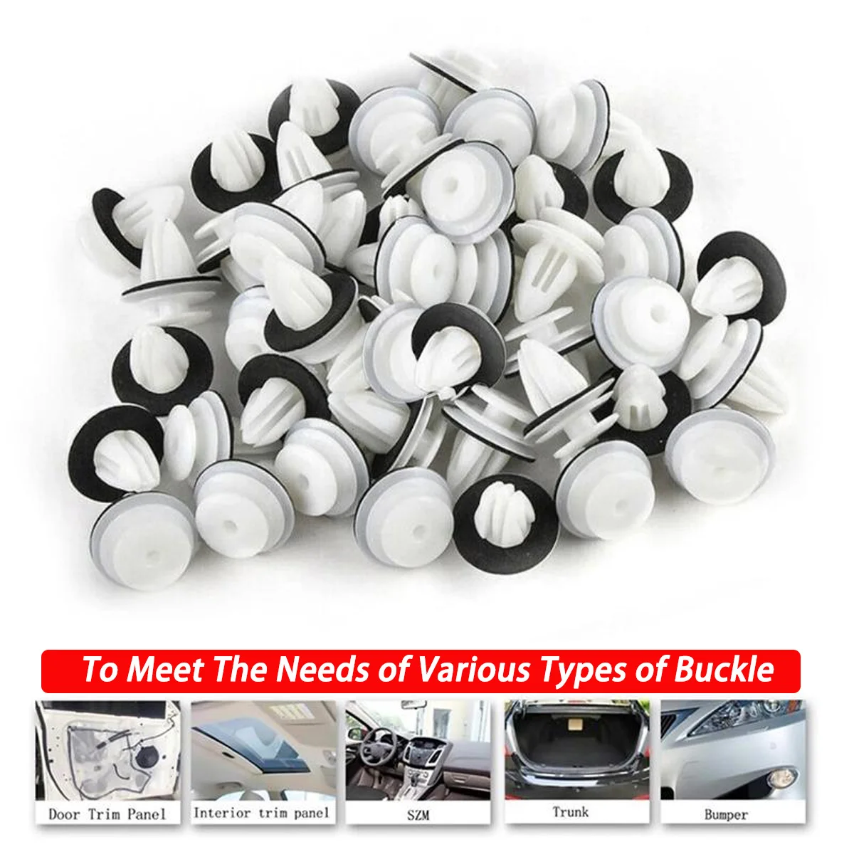 Plastic Car Door Panel Fastener Clips Fastener Rivet Bumper Clips Retainer Universal Screw Clips Car Accessories 20/50/100PCS image 5