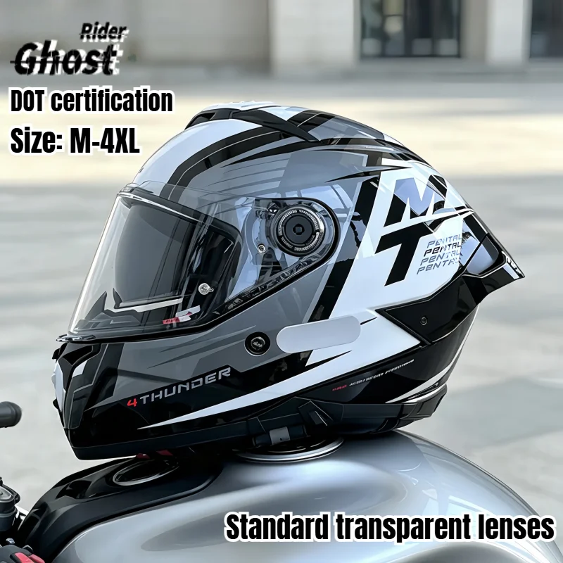 Dual Visor Motorcycle Racing Helmet - 2026 MT Thunder 4R SV Motosiklet