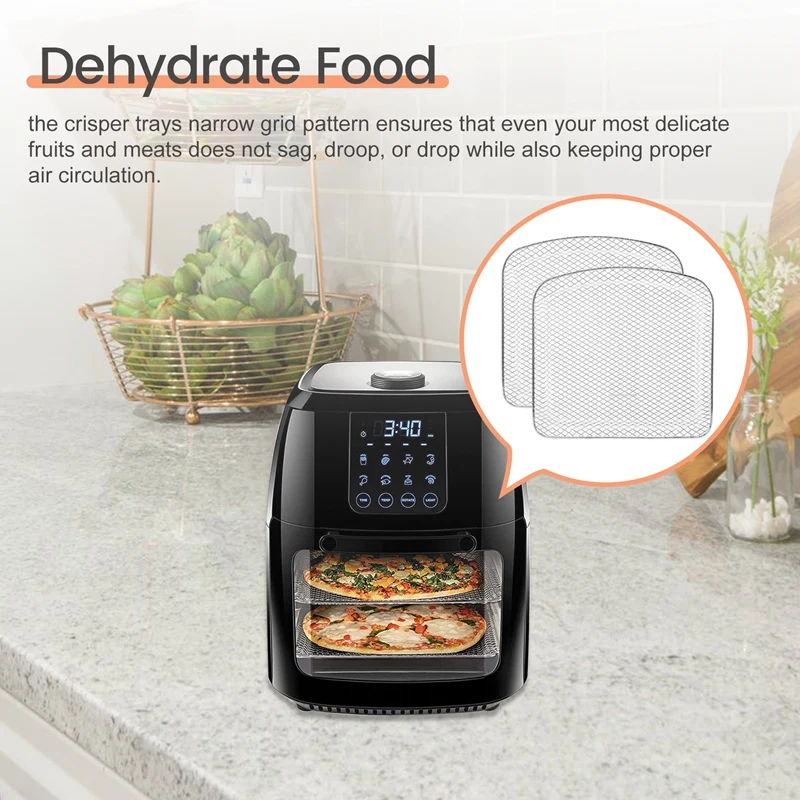 Accessoires pour friteuse à air, supports de flux d'air pour 6QT Chef, Aria et Ultrean, grilles de déliaison, fruits et viandes