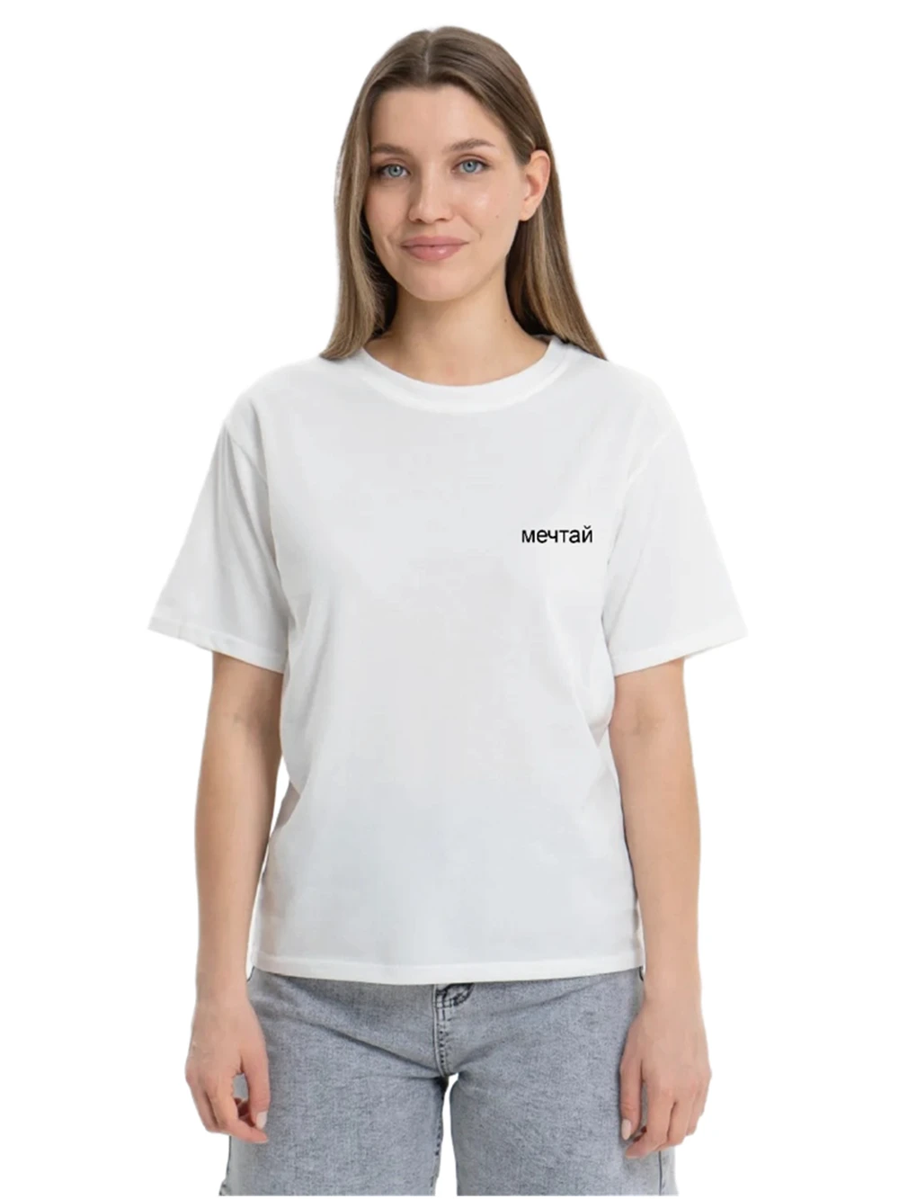 Porzingis Female White Cotton Tee Casual Summer O-neck Women\'s T Shirt With Russian Inscriptions