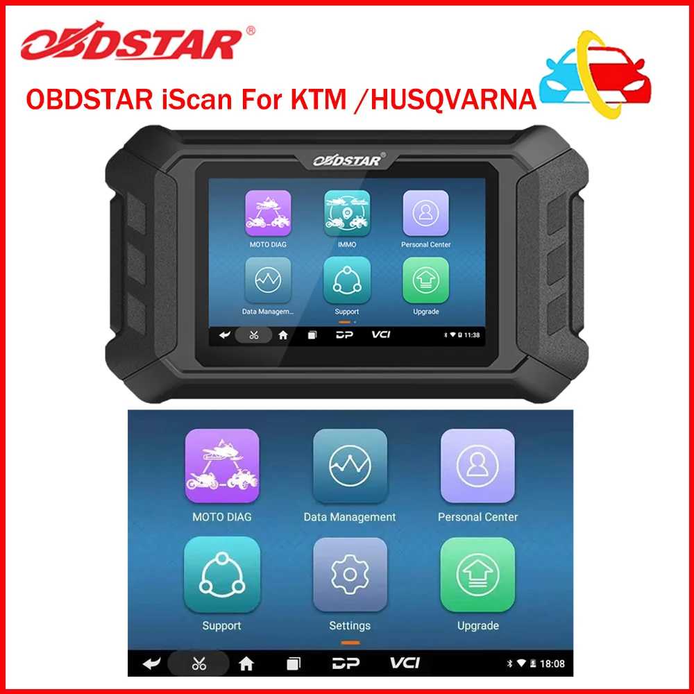 OBDSTAR iScan For KTM /HUSQVARNA Intelligent Motorcycle Diagnostic tool Key Programmer Light Reset Service Multi-Languages Moto