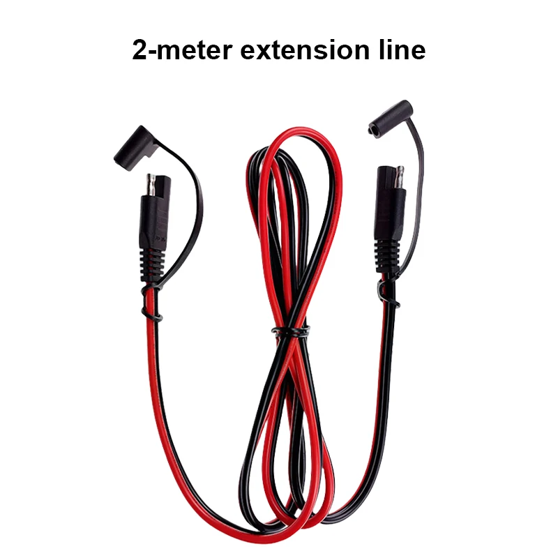 14AWG Double-head SAE Connection Cable Dust Cover Extended Connection Power Cord Home Garden Outdoor Ponds Lighting Replacement