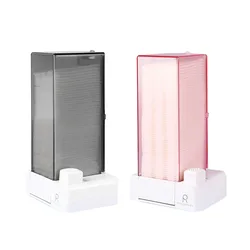Wall Hanging Use Cotton Pad Holder Automatic Cotton Pad Dispenser Cosmetic Makeup Cotton Pads Organizer for Lint Free Nail Wipes
