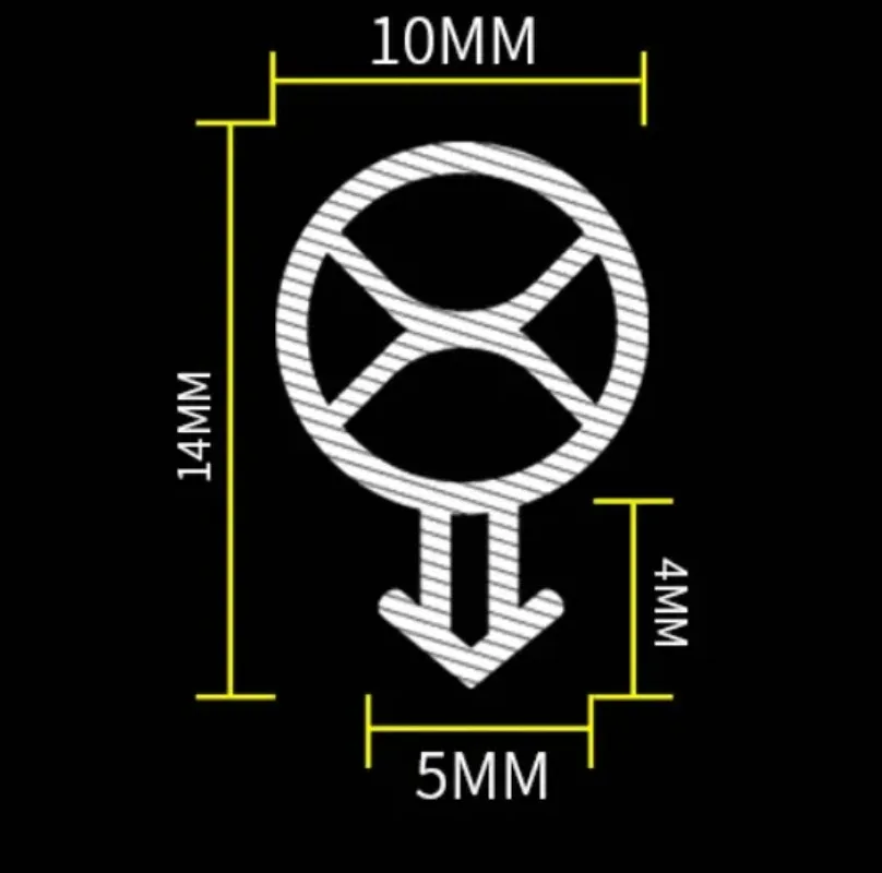 10-metrowa taśma uszczelniająca z gumy silikonowej typu O do stalowych drzwi/okiennych, wiatroszczelna izolacja przeciw zamarzaniu