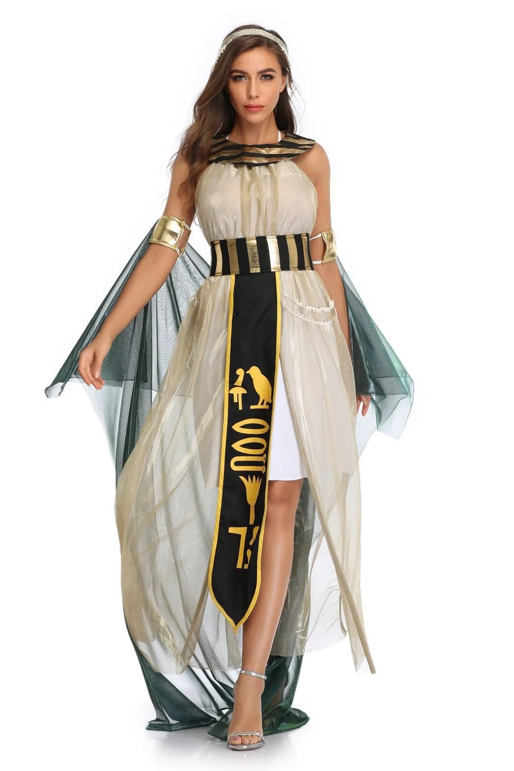 Disfraz de loween, Cosplay de Faraón, Reina, Diosa, Traje para aciones Escénicas, Ópera, Ropa Étnica, Moda Femeni...