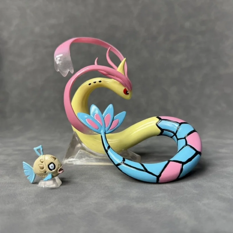 pokemon-model-feebas-milotic-figures-two-dimensional-decorative-toys-children's-birthday-gifts-animation-peripheral-dolls