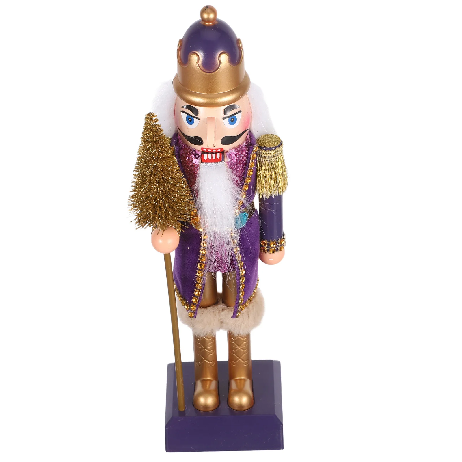 

Christmas Nutcracker Lifelike Soldier Design Plastic Cloth Desktop Holiday Decor For Mantel Table Display Decoration
