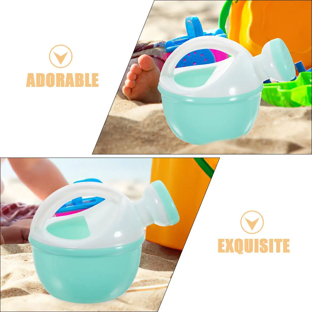 6 個子供用小型プラスチックじょうろ庭用じょうろ子供用ビーチ入浴幼児屋外植物じょうろ