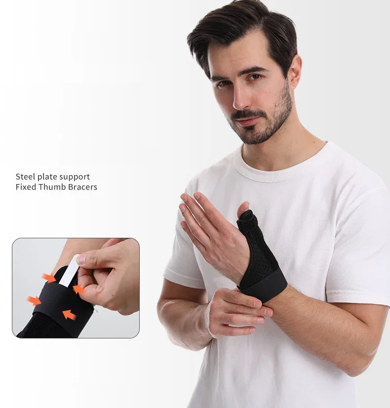 1PC Flexible Wrist Thumb Support Brace Breathable Splint Protector for Tendonitis Arthritis Pain Relief Fits Right And Left Hand