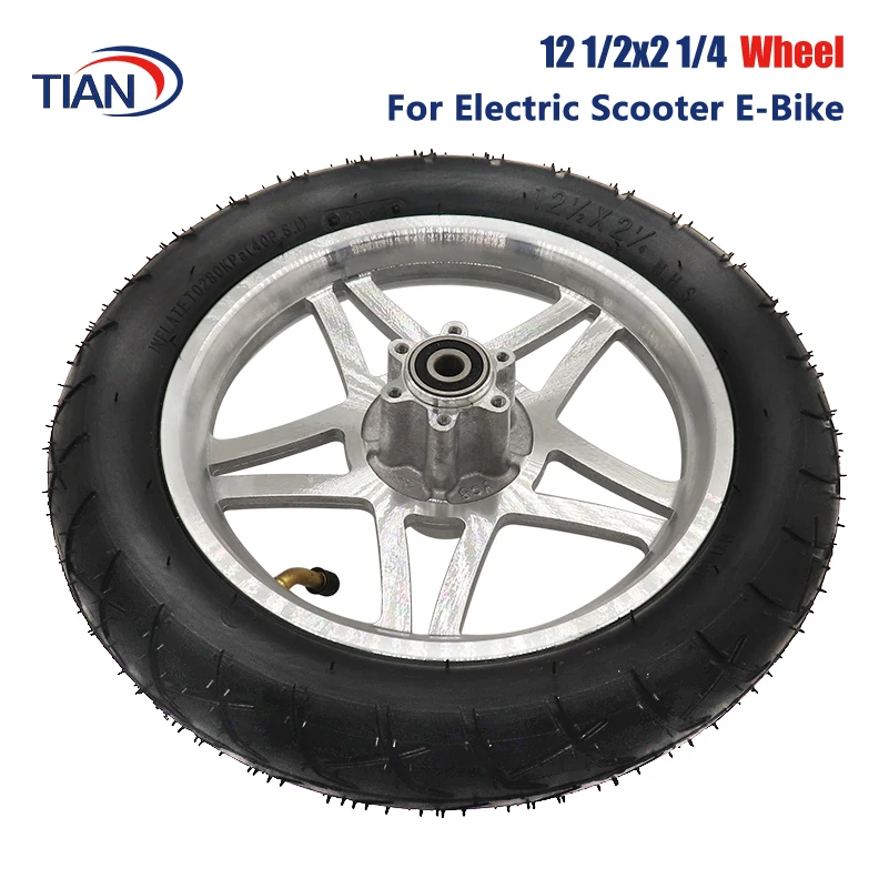 

Good Quality 12 1/2X2 1/4 Wheel Tire & Inner Tube & Rim Set Fit for Electric Scooters E-bike Folding Bicycles Accessories