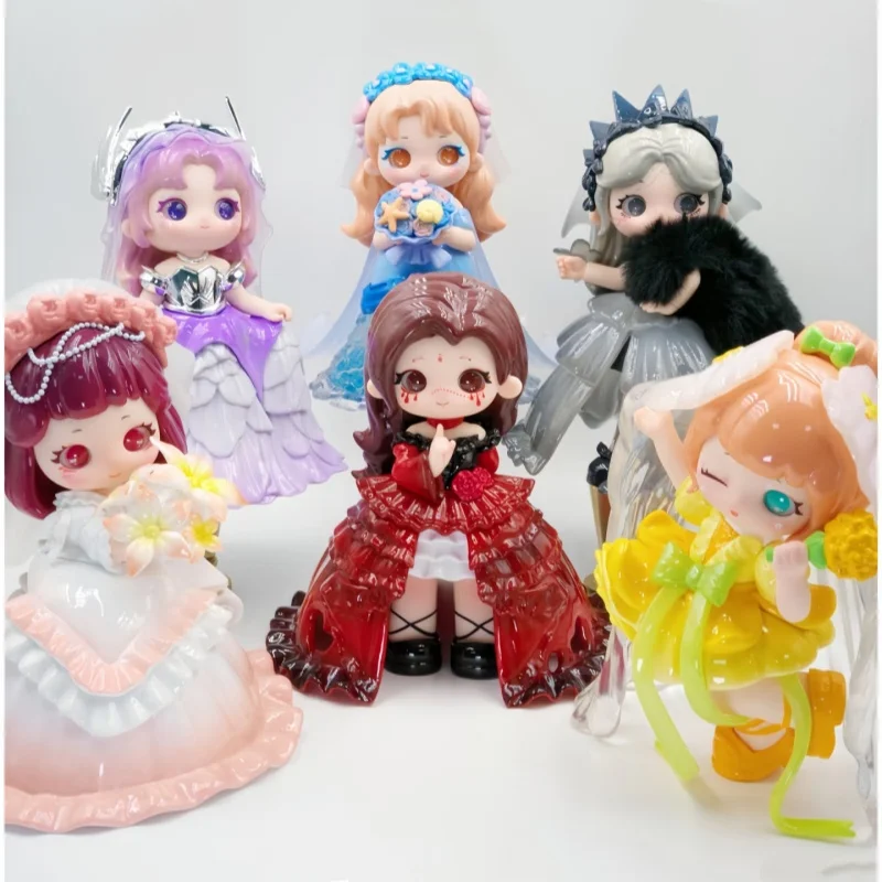 

Ziyuli V6 My Own Wedding Series Kawaii Doll Figurine Blind Box Trendy Desktop Ornament Fashion Gift For Weddings