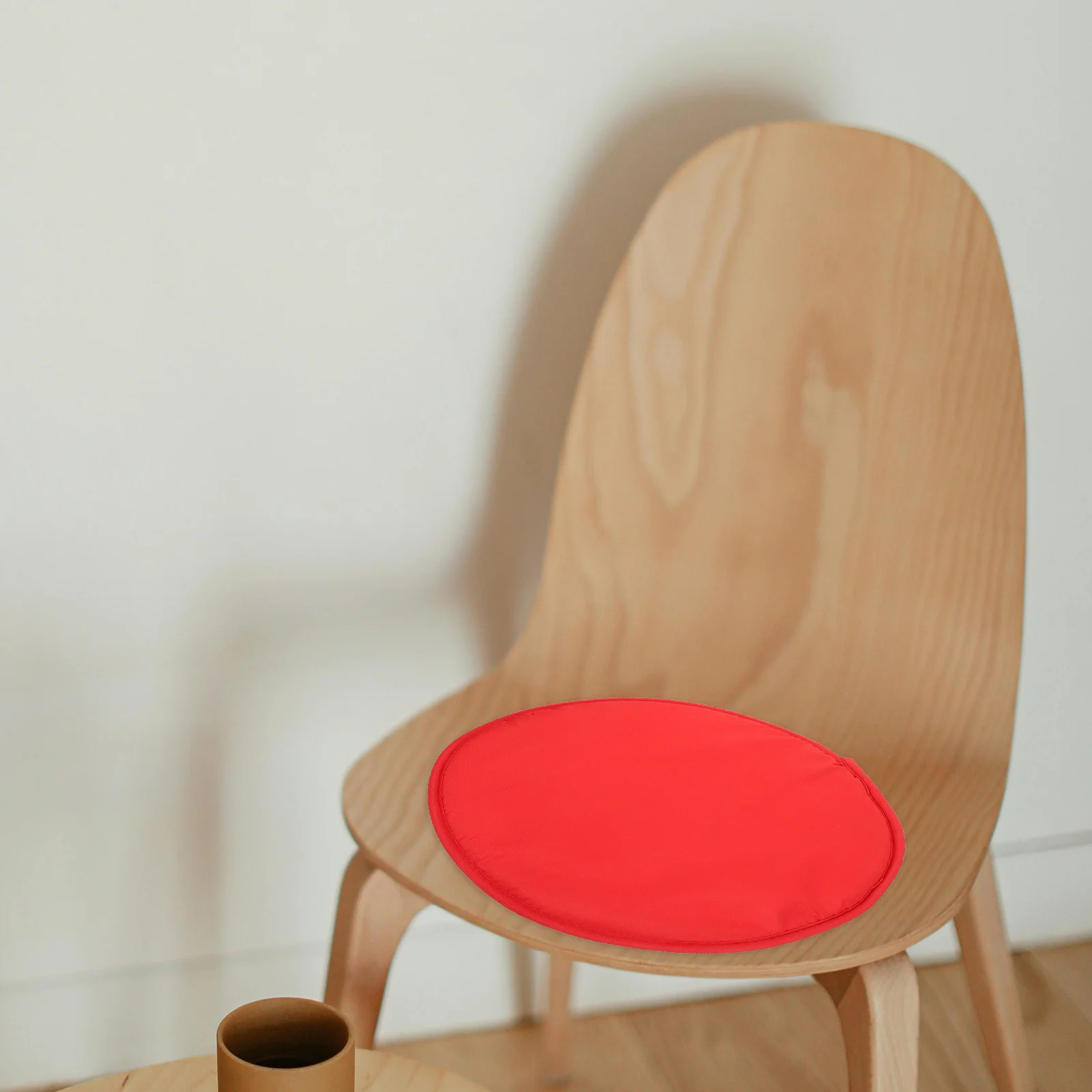 

1Pcs Thickened Round Seat Cushion for Chairs Home School Office Restaurant Decor Red 38cm Diameter Sponge Seat Cushion