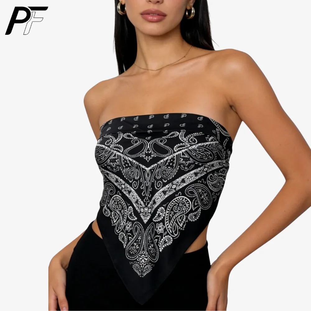 

Retro Cashew Flower Square Hijab Scarf Hiphop Scarf Pants Scarf Accessory for Bandeau Tops Simulated Silk Scarf Neckband